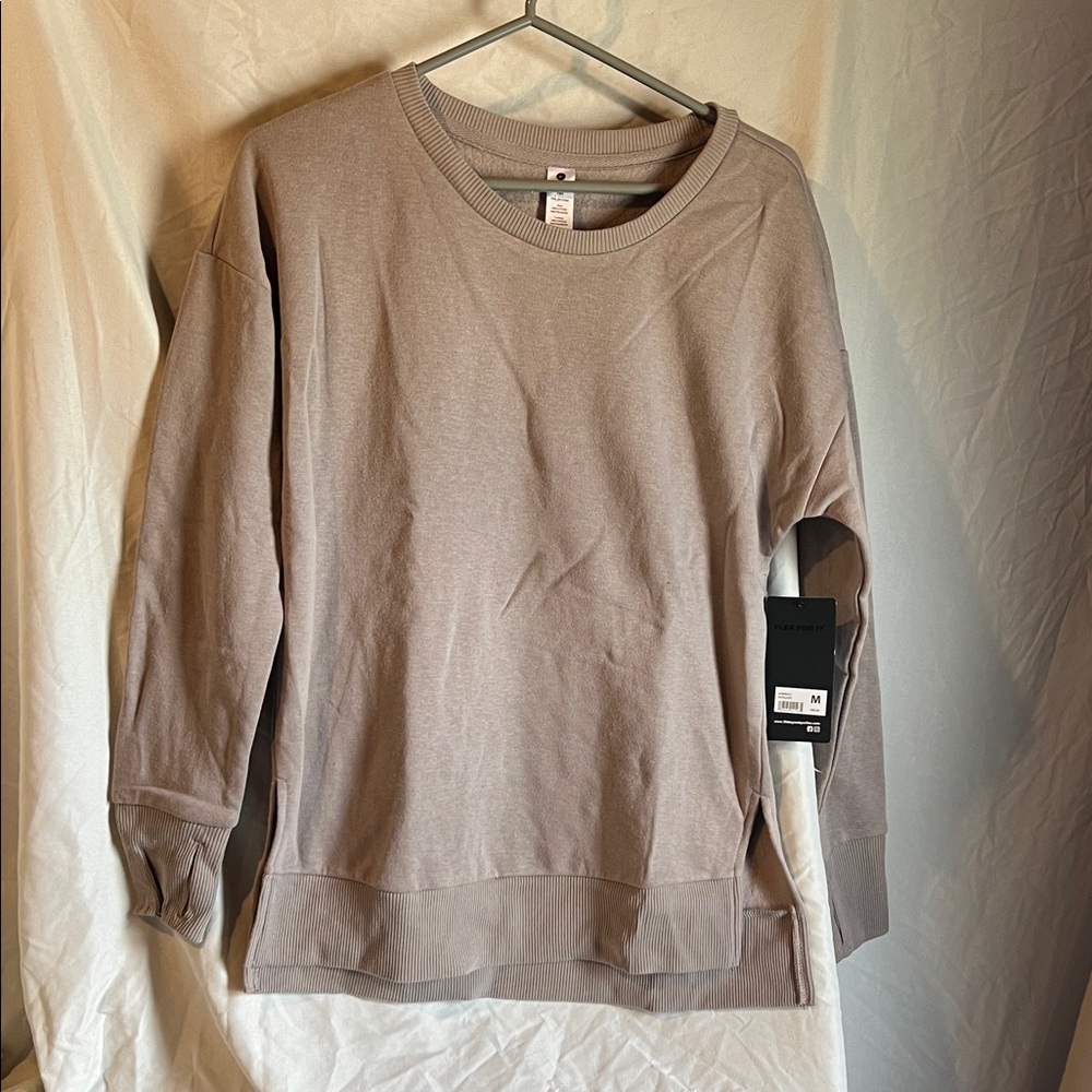 Neutral Taupe Crewneck Sweatshirt